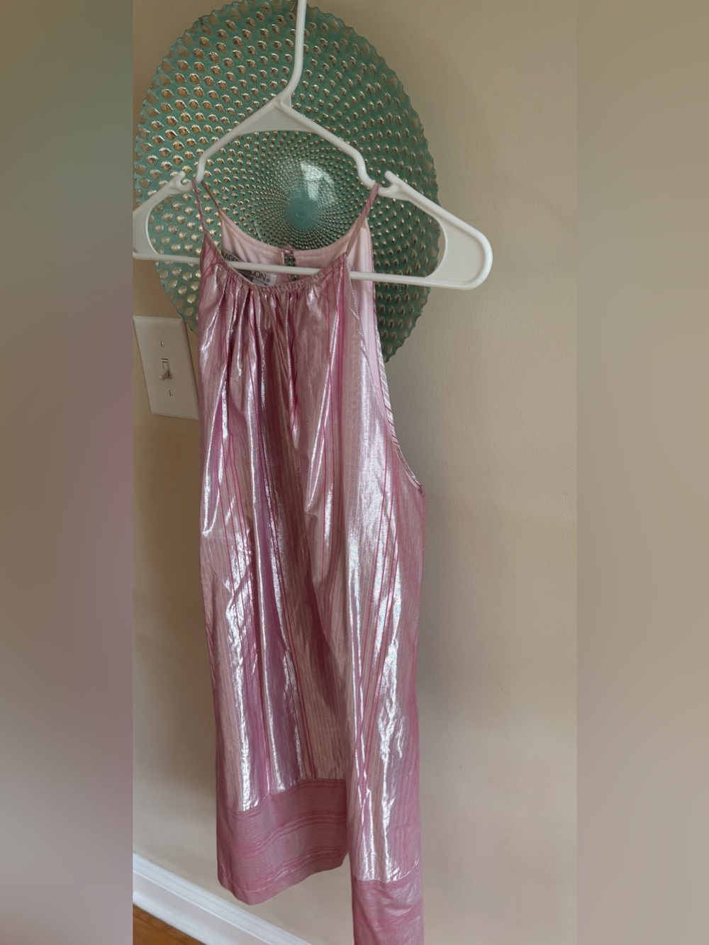 Maggy London Pink Halter-Style Sundress